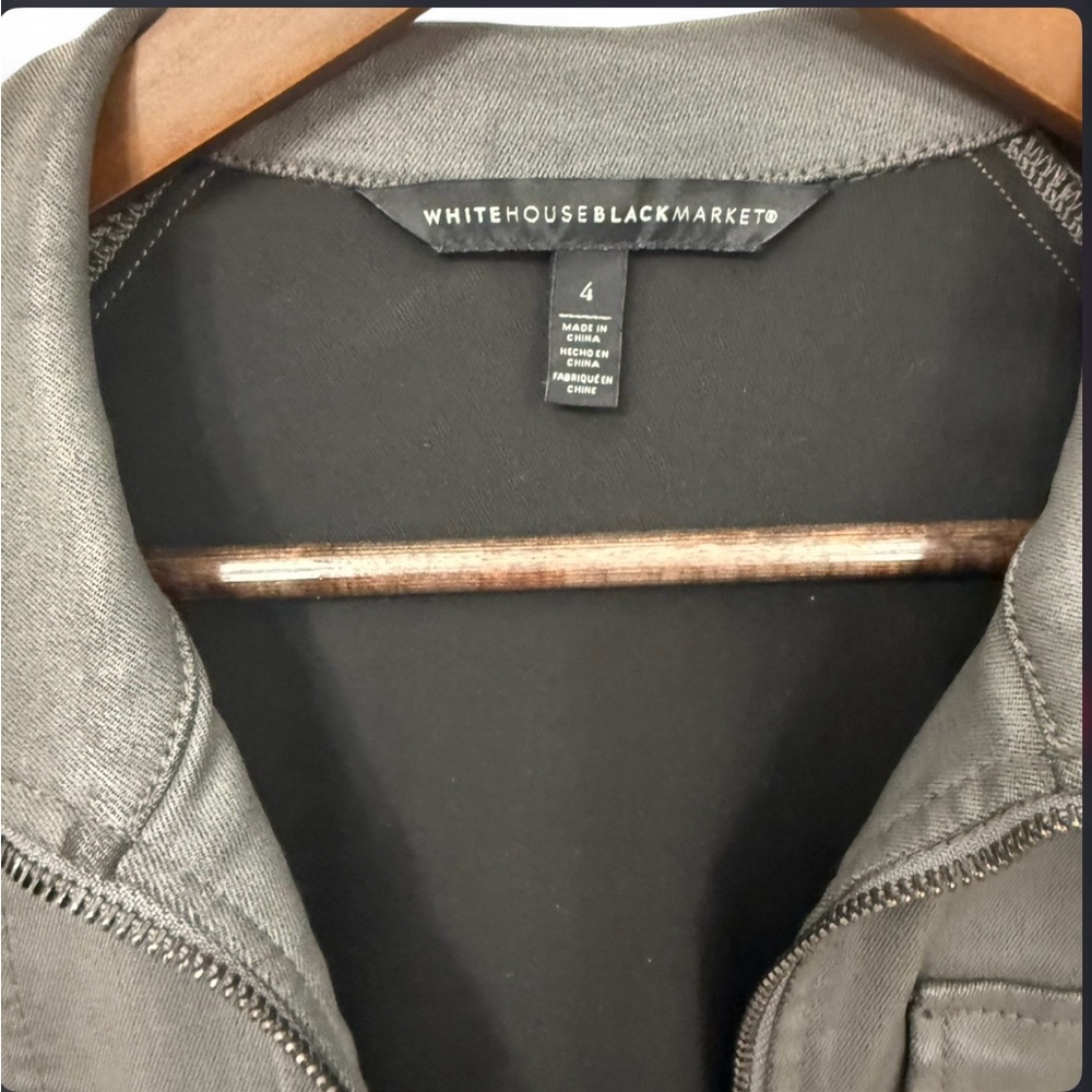 NWOT*** WHBM Moonwalk Gray Jacket - Picture 3 of 3